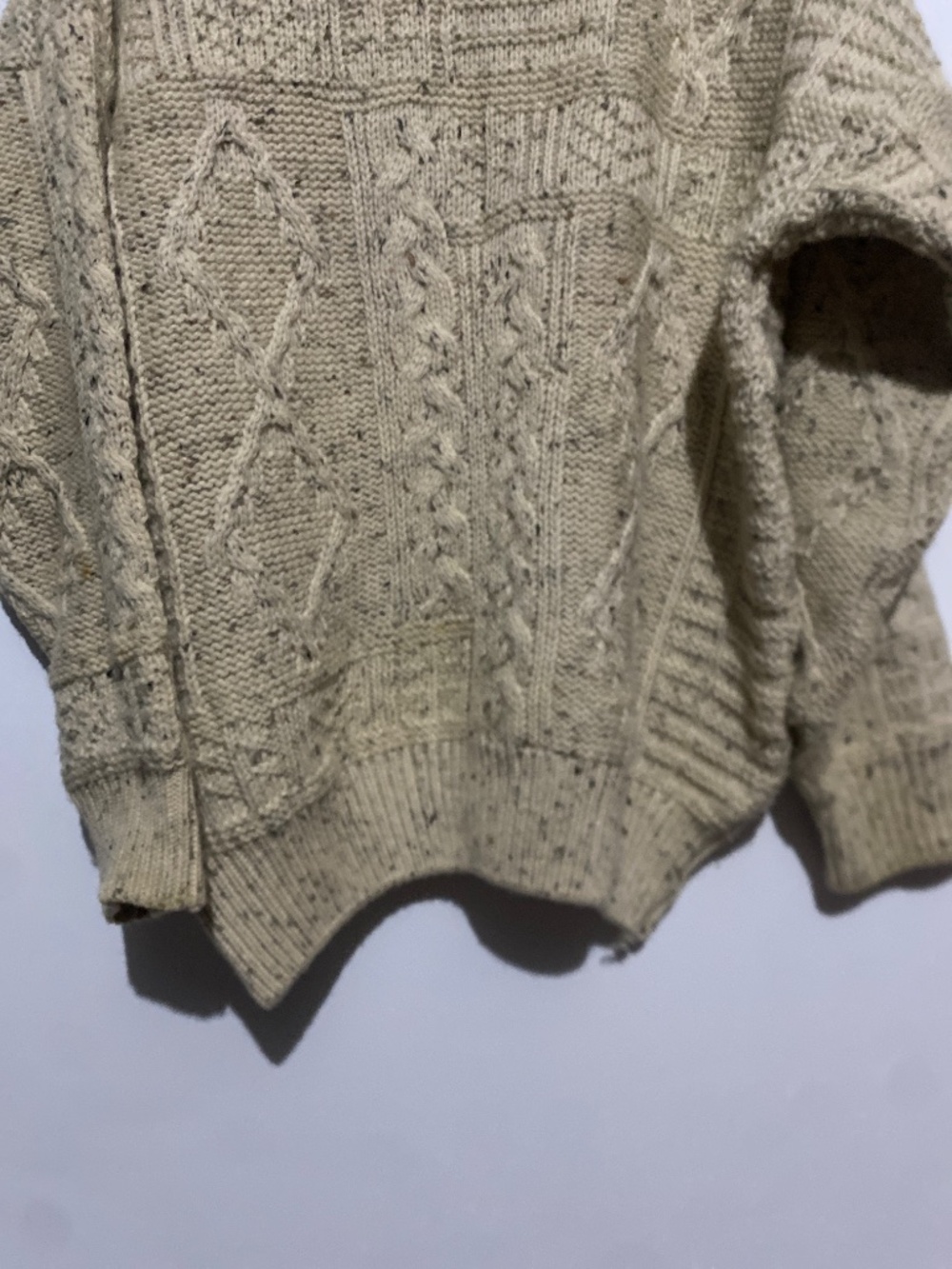 Quill’s Woolen Market L Ireland Wool Hand Crafted Knit Sweater - Picture 9 of 9